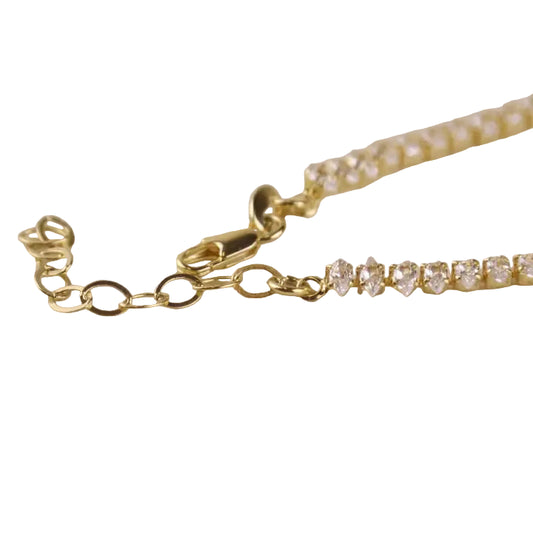 18k Gold Filled 4mm Marquise Tennis Bracelet