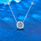 Radiance Necklace – Moissanite Dancing Stone in 925 Sterling Silver