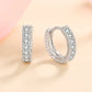 Eternal Hoops – Moissanite Wedding Earrings in 925 Sterling Silver