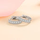 Eternal Hoops – Moissanite Wedding Earrings in 925 Sterling Silver