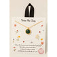 Aurora Disc Necklace – Gold Dipped Stone Pendant