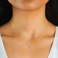 Solitaire Moissanite Pendant Necklace in 925 Sterling Silver