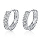 Eternal Hoops – Moissanite Wedding Earrings in 925 Sterling Silver
