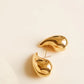 Colette 18K Gold Non-Tarnish Large Huggie Droplet Earring