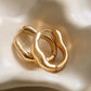 Darcy 18K Gold Non-Tarnish Oval Hoop Earring