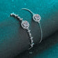 Moissanite Charm Wedding Bracelet in 925 Sterling Silver
