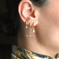 Waterproof Diamond Hoops - Diamond Charm Hoop Earrings
