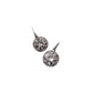 Halo Setting Stone Dangle Drop Earrings in Solid Copper