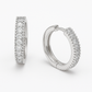 Eternal Hoops – Moissanite Wedding Earrings in 925 Sterling Silver