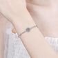 Moissanite Charm Wedding Bracelet in 925 Sterling Silver
