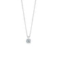 Solitaire Moissanite Pendant Necklace in 925 Sterling Silver