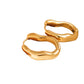 Darcy 18K Gold Non-Tarnish Oval Hoop Earring