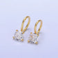 14K Gold Filled Clear CZ Minimalist Ear Cuff Earrings