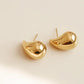 Colette 18K Gold Non-Tarnish Large Huggie Droplet Earring