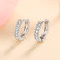 Eternal Hoops – Moissanite Wedding Earrings in 925 Sterling Silver