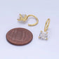 14K Gold Filled Clear CZ Minimalist Ear Cuff Earrings